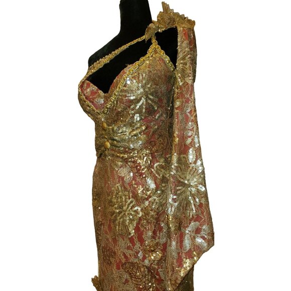 Luxury Couture Designer Party Prom Wedding Evening Cocktail Runway Gown Dress NW - Picture 16 of 16